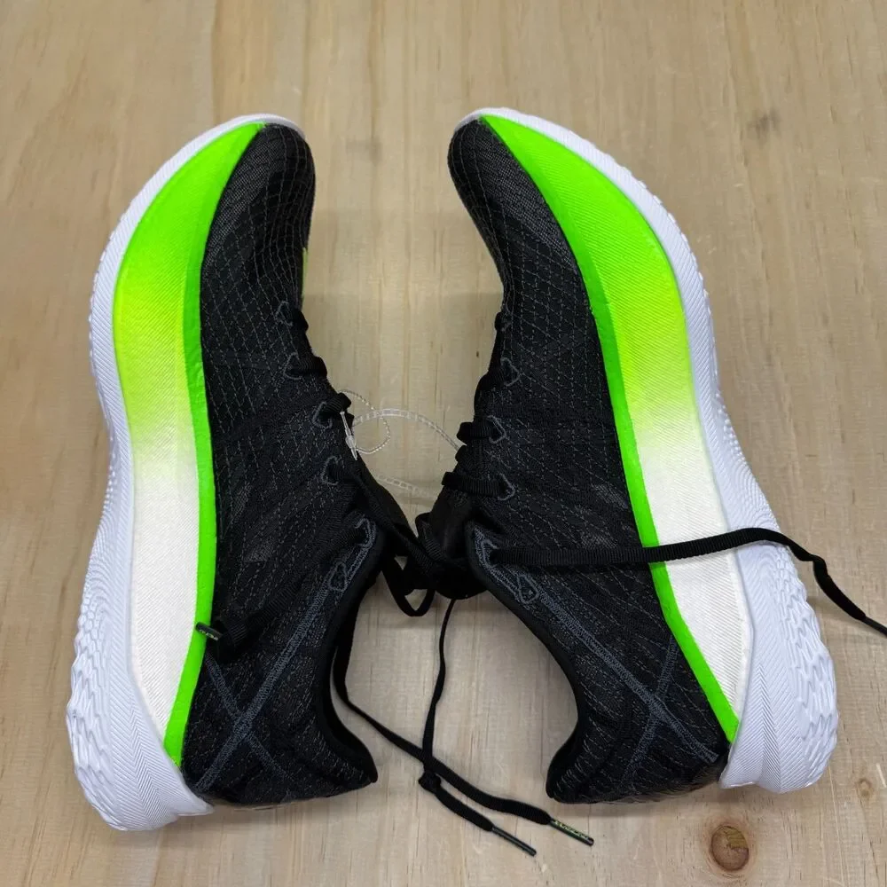 NEW Under Armour Flow Velociti Elite 2 Black Green Running sz 12 3027205-005